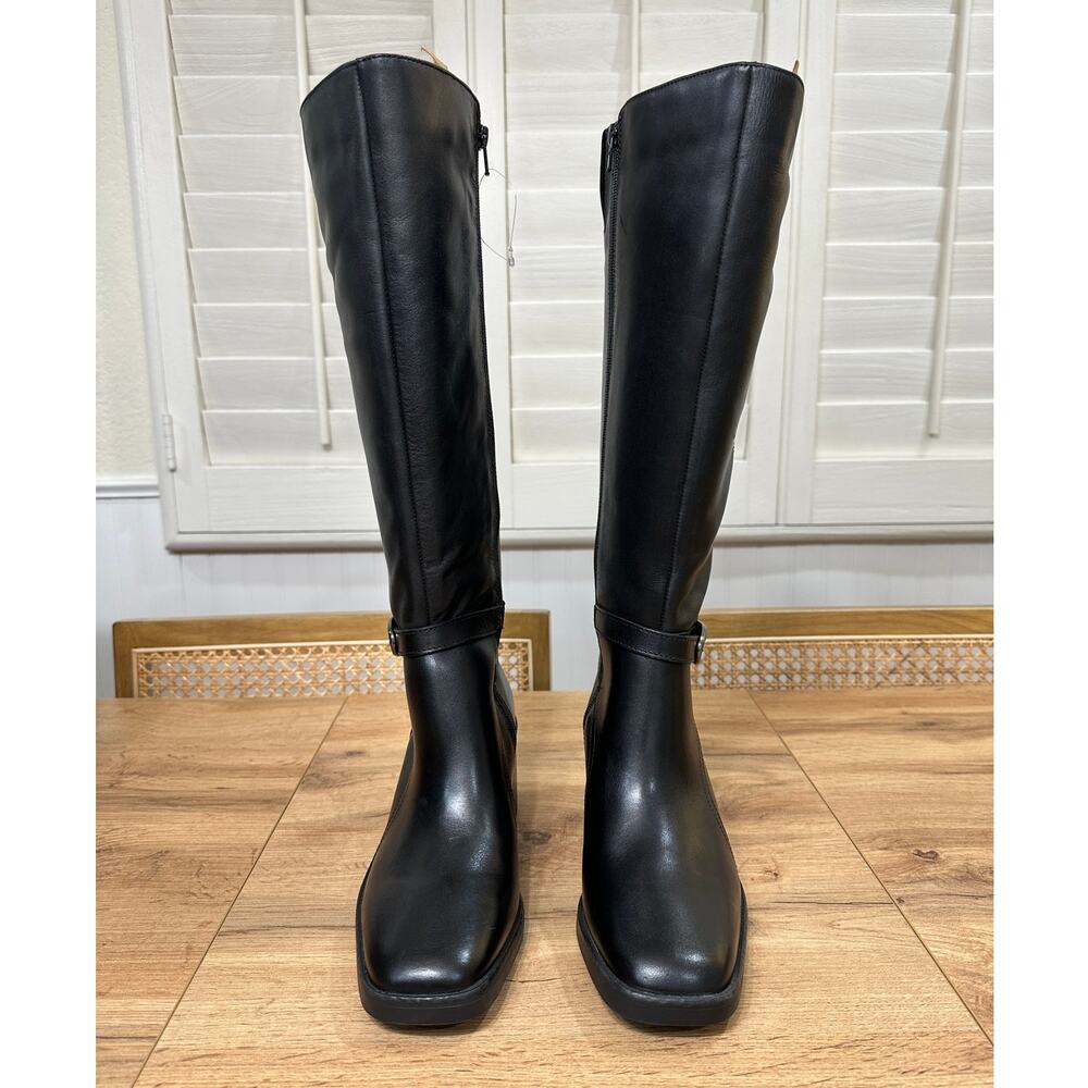 Naturalizer Women's Elliot Knee High Boots Black Leather 8.5 Wide NWOB Wide Calf - Picture 5 of 15